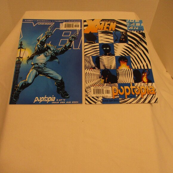 Marvel Uncanny X-Men Medium Black White Blue Graphic Comic Book Bundle - Picture 1 of 5